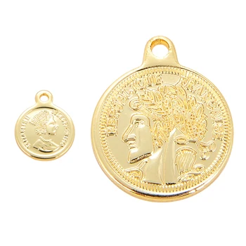 Sikke Madalyon Republique Francaise Fransa Kraliçe Elizabeth II Isle, Kolye Kolye Bilezik Küpe Charm Kefaletler Bulguları  10