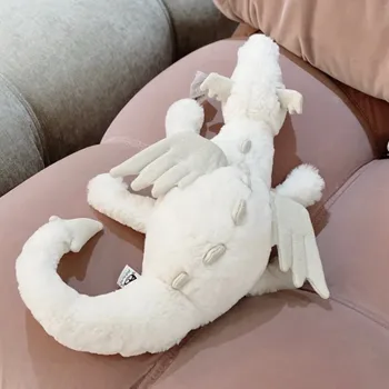 Jellycated Yumuşak peluş oyuncak Küçük Kar Ejderha peluş oyuncak Beyaz Dinozor Dolması Hayvan Oyuncak Yumuşak Bebek doğum günü hediyesi Çocuklar için  10