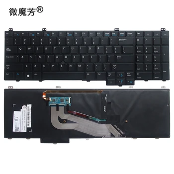 Yeni dell için klavye e5540 15-5000 ABD fare direği Arkadan Aydınlatmalı laptop klavye  10