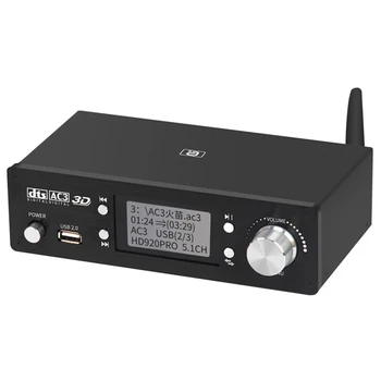 HD920PRO 5.1 CH HD ses şifre çözücü Bluetooth 5.0 Alıcısı Dolby Atmos DTS AC3 4K 3D Dönüştürücü SPDIF ARK PCUSB DAC  10