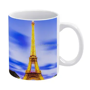 Kule 7 Kahve Kupalar Porselen Kupa Cafe Çay Süt Bardak Drinkware Kupalar Babalar Günü Hediyeleri için Kule Turu Fransa Paris Avrupa Geniş Bir  10