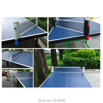 HUIPANG Geri Çekilebilir Masa tenis masası plastik Güçlü Örgü Net Taşınabilir Ayarlanabilir Masa tenis ağı Kiti Net Raf Ping Pong için  5