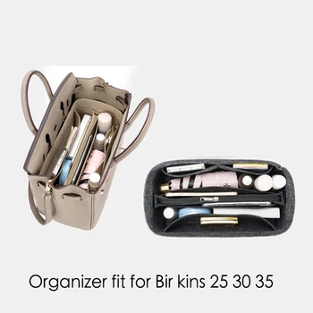 Kozmetik Orijinal Organize Çanta Organizatör Seyahat İç Uyar Birkins 25 30 35 Ekle çanta düzenleyici Makyaj Çantası Taşınabilir  5