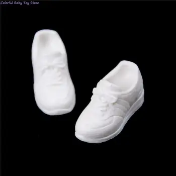  1 çift Sevimli bebek Ayakkabı Spor beyaz Ayakkabı Blyth Doll İçin Uygun Licca 1/6 Bebek  10