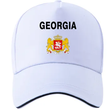 Gürcistan Gençlik Öğrenci Dıy Ücretsiz Custom Made Adı Numarası Geo Şapka ulusal bayrak Ge Gürcü Ülke Baskı Fotoğraf Logolar beyzbol şapkası  5