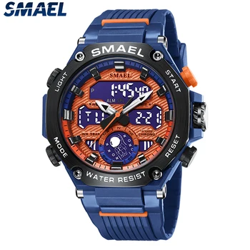 SMAEL 8069 Erkek İzle, Su Geçirmez Yüzme Spor İzle Erkekler için Yeni Moda, 2022 Askeri Kronometre çalar saat reloj hombre  10