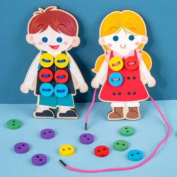 Montessori Eğitim Ahşap oyuncaklar Bebek Geliştirme Oyunları Çocuk Ahşap çocuklar için yap-boz Erken Öğrenme bebek oyuncakları Çocuk Hediyeler için  10