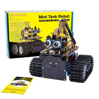 2022 YENİ ! Keyestudio DIY Mini Tankı V2. 0 Akıllı Robot Araç Kiti Arduino Robot için KÖK / Destek IOS ve Android APP Kontrolü  5