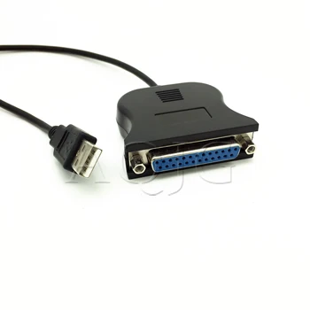 Yeni USB 1.1 DB25 Dişi Port Baskı dönüştürücü kablosu LPT USB Adaptörü LPT Kablosu LPT USB kablosu Siyah Toptan  5