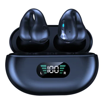 Kemik İletim kablosuz bluetooth kulaklık TWS Akıllı dijital ekran clip-on Kulaklık Bluetooth 5.3 HİFİ Ses Oyun Kulakiçi  10