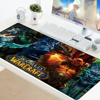 Büyük Oyun Mousepad Mat World of Warcraft Mouse Pad Ejderha Oyun Bilgisayar PC masa pedi Dizüstü Kilitleme Kenar Büyük Pad Fare  1