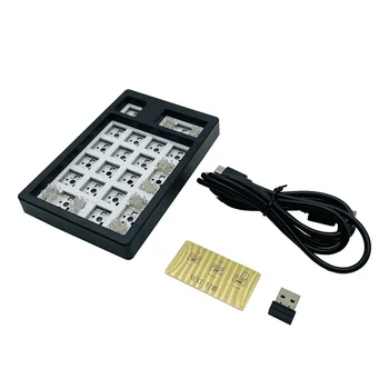 Bir dahaki Sefere 19 mekanik Klavye Numpad kiti 2.4 G Bluetooth kablolu 3 Modu PCB Hot Swap RGB ışıkları C Tipi Kablo klavye numarası  5