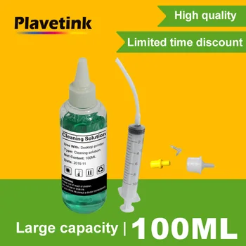 Plavetink 100ML Yazıcı Kafası temizleme sıvısı Boya Mürekkep Baskı Kafası Sıvı Memesi Yıkama Epson Kartuşu Şırınga İle tüm araçları  5