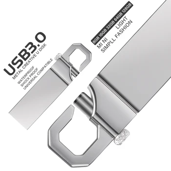 Yüksek Hızlı Metal USB 3.0 Flash Sürücü 64GB Özel LOGO USB Sopa 32GB Kalem Sürücü Dikdörtgen 16GB Bellek Sopa Harici Depolama  5