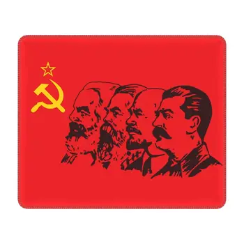 Marx Communism Bayrağı dizüstü bilgisayar faresi Pad Mousepad Kaymaz Kauçuk Rus Rusya Sovyetler Birliği SSCB CCCP Bayrakları Fare Mat Gamer için  5