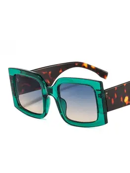 Hediye Büyük Boy Kare Güneş Gözlüğü Vintage Tasarımcı Kadın Moda güneş gözlüğü Yeşil Tonları Erkekler Lüks Marka Erkek Kadın  5