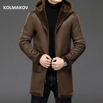 2021 kış yeni varış erkekler sıcak kalınlaşmak çift taraflı ceket moda trençkot, sonbahar erkek rahat Ceket boyutu L-5XL  5
