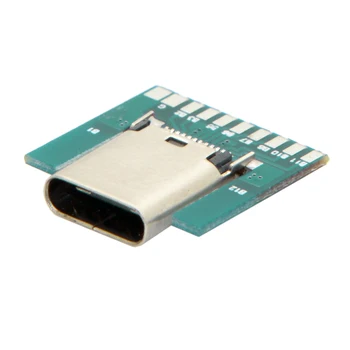 CY DIY 24pin USB 3.1 Tip C Dişi Soket SMT Tipi Konnektör PC Kartı ile USB C Erkek Adaptör USB Tip C USB 3.1 DIY Dönüştürücü  10