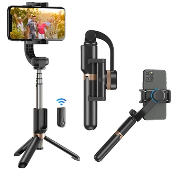 APEXEL Sabitleyici Video Kayıt Evrensel El Gimbal Smartphone Stabilizatörler kablosuz bluetooth Selfie Sopa Vlog  1