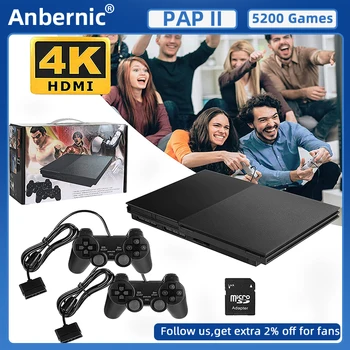 Anbernıc PAP II 4K / HDMI uyumlu Aile video oyunu Konsolu Dahili 5200 Nostaljik Klasik Oyunlar Tak Ve Çalıştır Çocuklar İçin Hediye  4