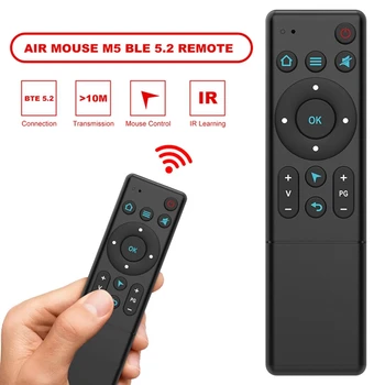M5 Bluetooth 5.2 Hava Fare Kablosuz Kızılötesi Öğrenme Uzaktan Kumanda akıllı TV kutusu TV Projektör Ve PC Akıllı Ev  5