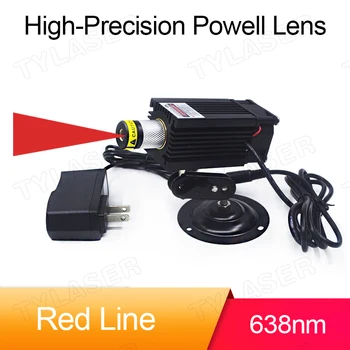 Odaklanabilir 1000mw 500mw Üniforma Powell Lens Kırmızı çizgi Lazer Modülü 638nm Makine Versiyonu, 2D 3D konserve, AGV Robot  5