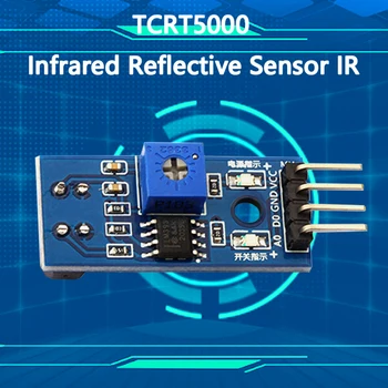 1 ADET TCRT5000 Kızılötesi Yansıtıcı Sensör IR Fotoelektrik Anahtarı Bariyer Hattı Parça Modülü Arduino İçin Diyot Triyot Kurulu 3.3 v  5