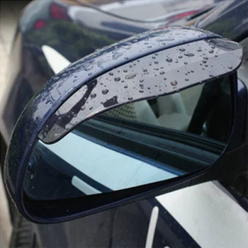2 Parça Araba Dikiz Aynası Yağmur Kaş Ayna Yağmur Kaş Ters Ayna Yağmur Kalkanı Evrensel  10