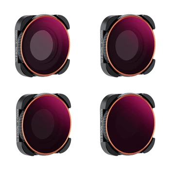 K & F Konsept Eylem Kamera filtre seti 4 adet(ND8/PL+ND16/PL+ND32/PL+ND64/PL) yansıma önleyici Yeşil Film GOPRO Hero 9/10/11  3