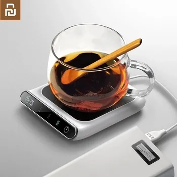 Xiaomi Youpin Kupası İsıtıcı USB Şarj İsıtma Mat İçecek Kahve Süt Çay Sıcak İsıtıcı Kupa Akıllı Sabit Sıcaklık  5