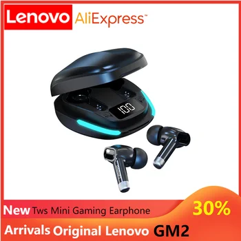 YENİ 100 % Orijinal Lenovo GM2 TWS Oyun Kulaklık Kablosuz Bluetooth Kulaklık Gürültü Azaltma Mic İle Android IOS Telefonlar İçin  10