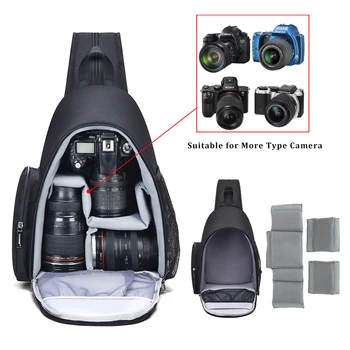 Kamera çantası asma sırt çantası DSLR Aynasız Kameralar Canon Nikon Sony Pentax Ve Diğer Kameralar için Çanta Açık Seyahat Çantası  5