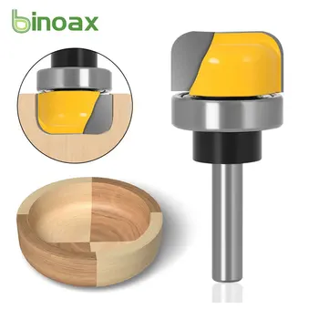 Binoax 1-1 / 8 inç Çaplı Kase ve Tepsi Şablon Yönlendirici Bit 1/4 inç Shank  0
