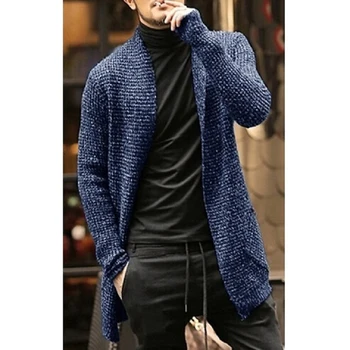 Erkek Kazak Uzun Kollu Hırka Moda Rahat erkek Kazak sıcak tutan kaban Sonbahar Kış Yeni Sıcak Satış erkek giyim 3XL  10