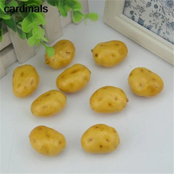 10 adet 3CM Meyveleri Yapay Plastik model Ercik Pearlize Ev Partisi Düğün Dekorasyon Simülasyon Sebze Sahte patates  10