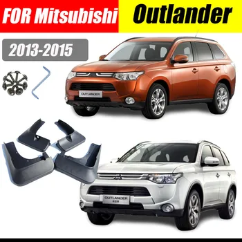 Çamur flaps Mitsubishi Outlander 2013-2015 İçin Çamurluklar Çamurluk Outlander Çamur flap Splash Guard Çamurluklar Araba aksesuarları Ön Arka  10