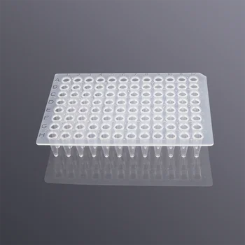 96 kuyulu PCR Mikroplak PCR Plakası Eteksiz Şeffaf PCR Tüpleri 0.1 ml 0.2 ml Pirojenik Olmayan Sitotoksik Olmayan dnaz/rnaz içermeyen 10 / PK  5