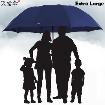 130 cm Büyük Şemsiye ekstra büyük ve takviyeli 3 Floding kadınlar UV temizle şemsiye 10 iskelet güneş şemsiyesi Çin ünlü marka  5