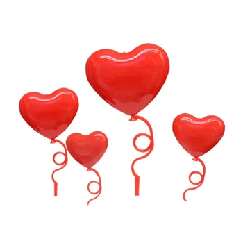 20 adet Kalp şeklinde Balonlar Kek Toppers Romantik Sevgililer Günü Kek Toppers Süslemeleri Süsler Kızlar için Parti Kek Dekorları  10