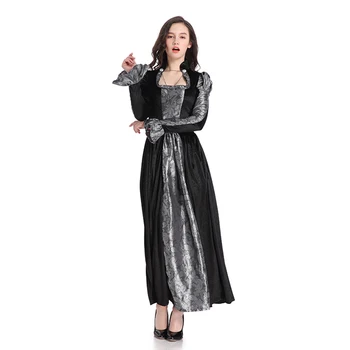 Fantasia Cadı Kostüm Kadınlar için Cadılar Bayramı Vampir Cosplay süslü elbise Yetişkin Bayanlar Karnaval Parti Rol Oynayan Elbise Kıyafet  10