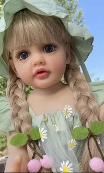 NPK 55 CM tam vücut yumuşak silikon vinil Reborn Yürümeye Başlayan Kız Betty Pretty Prenses gerçekçi Bebek Bebek noel hediyesi Kızlar için  1