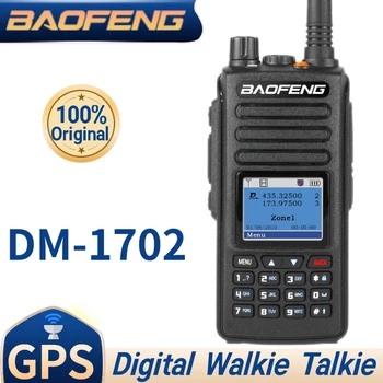 Baofeng DM - 1702 Dijital Mobil Radyo El Terminali VHF ve UHF 1024 Kanal DMR Çift Zaman Yuvası Radyolar Katmanlı 2 GPS Walkie Talkie  10