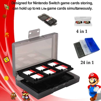 Nintendo Anahtarı oyun kartı tutucu Fosmon Paketi Koruyucu Oyun Kartı saklama kutusu Her Kartuş Yuvaları Anahtarı Oyunları Renkler  10