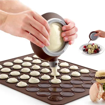 VOGVIGO Ekmek Silikon Kek Muffin Acıbadem Kurabiyesi Macaron Boru buzlanma Pişirme Aracı Pot 4 Nozullar Seti Mutfak Kek Bakeware Araçları  5