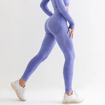 Dikişsiz Yoga Pantolon Ganimet Tayt Spor Kadın Egzersiz Spor Yüksek Bel Push Up Leggins Enerji Pantolon Spor Kız Tayt  3