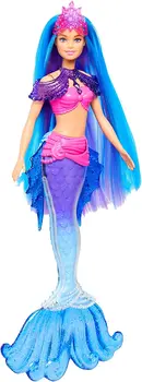 2022 Yeni Orijinal Barbie Mermaid Güç Barbie Malibu Roberts Bebek Pet Değiştirilebilir Yüzgeçleri Aksesuarları Oyuncak Kızlar için Hediyeler  5