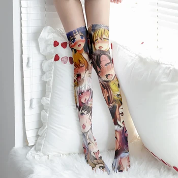 Japon İki Boyutlu Anime Çorap Lolita Kız Diz Üzerinde Uyluk Seksi Tatlı Yüksek Tüp Naylon Çorap Karikatür Cosplay  10