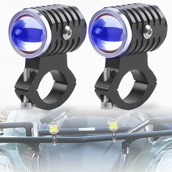 Araba mini led çalışma ışığı projektör Lens Hi-lo ışın Motosiklet kir bisiklet spot Şeytan göz yardımcı lamba led sis farları  10