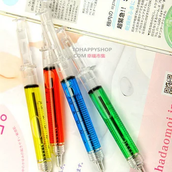 8 adet şırınga tükenmez kalem 0.7 mm makaralı tükenmez kalemler yazma Kırtasiye Ofis okul malzemeleri Canetas escolar FB219  5