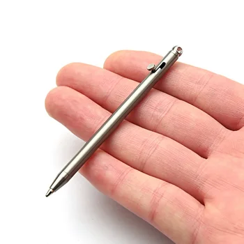 Taşınabilir Mini titanyum kalem EDC Gadget açık ekipman kişilik yaratıcı imza kalem  10